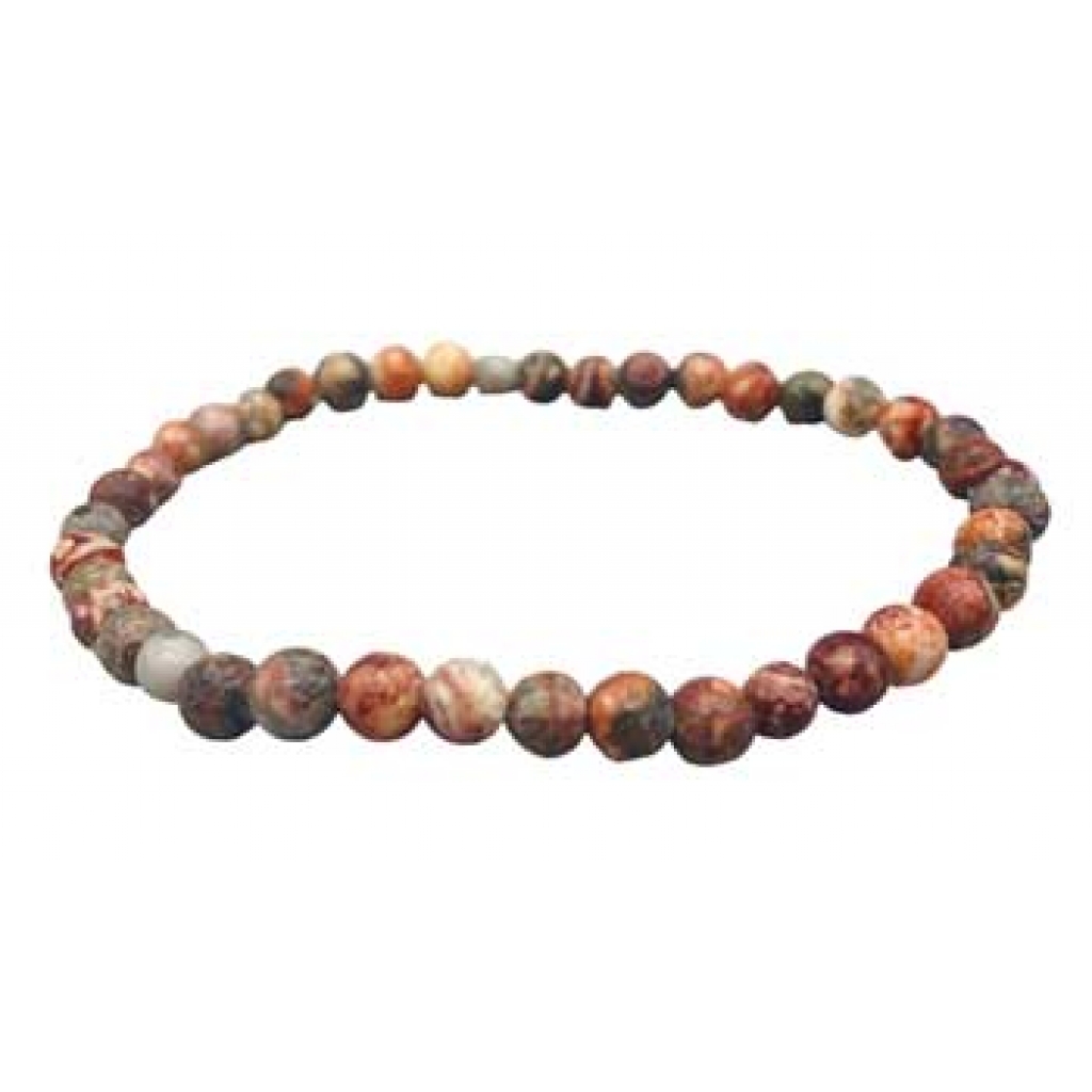 4mm Leopard Skin Jasper Stretch Bracelet