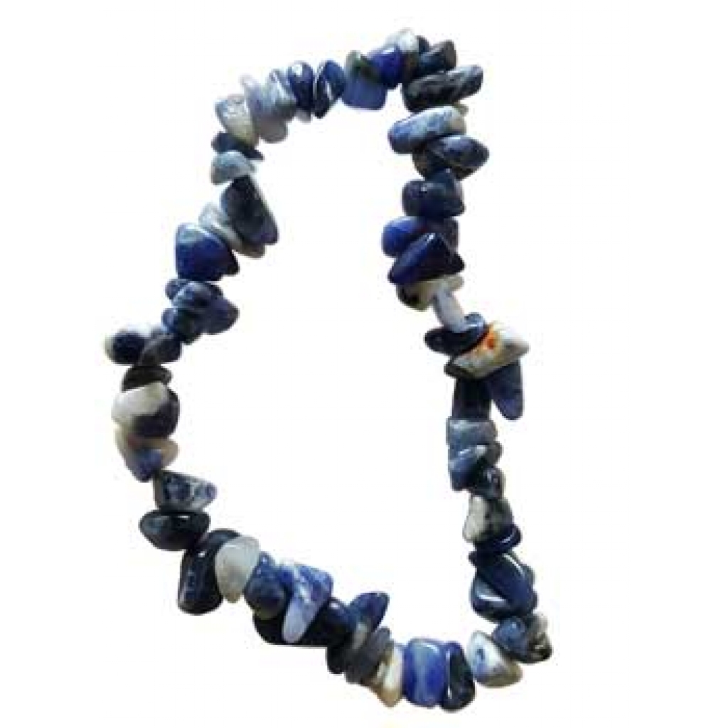 Sodalite Chip Bracelet - Emotional Stabilizer