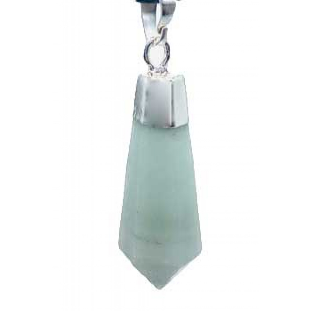 Amazonite Diamond Pendant