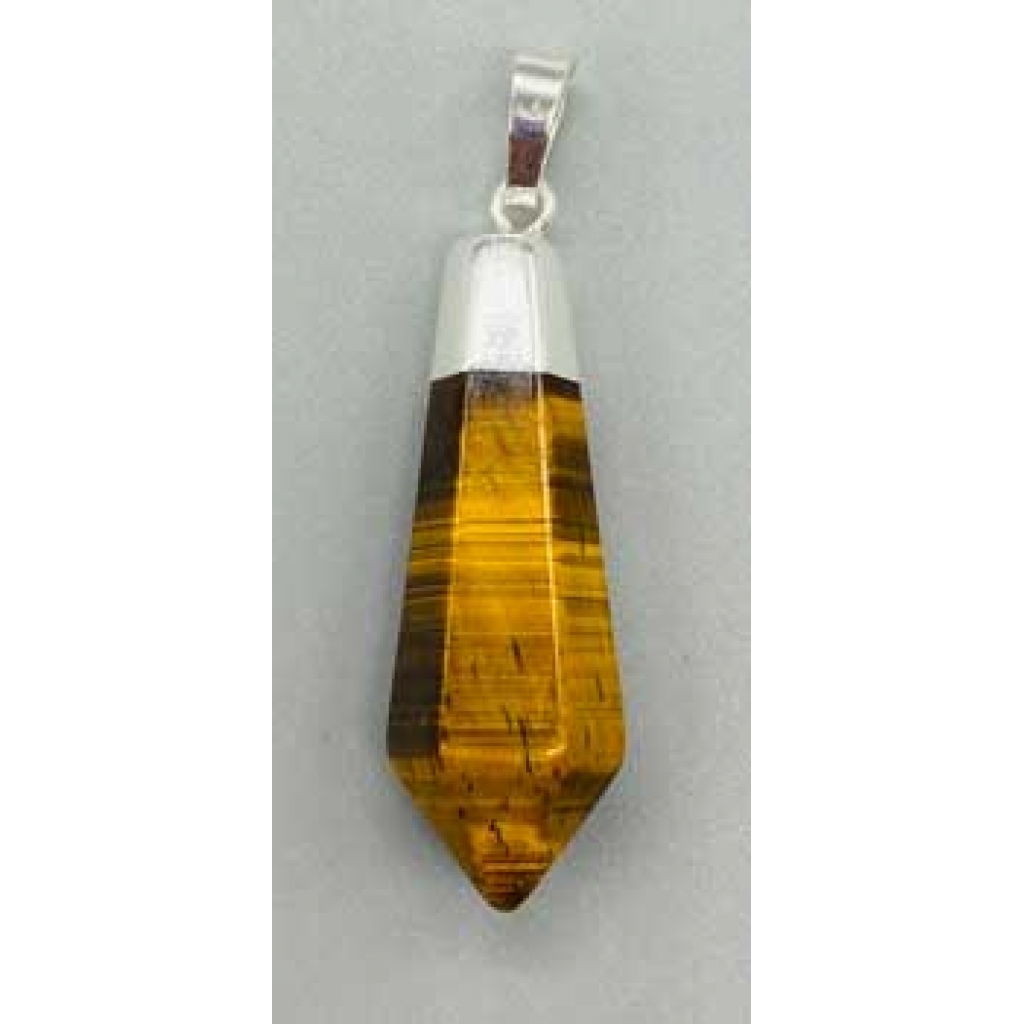 Tiger Eye Diamond Pendant