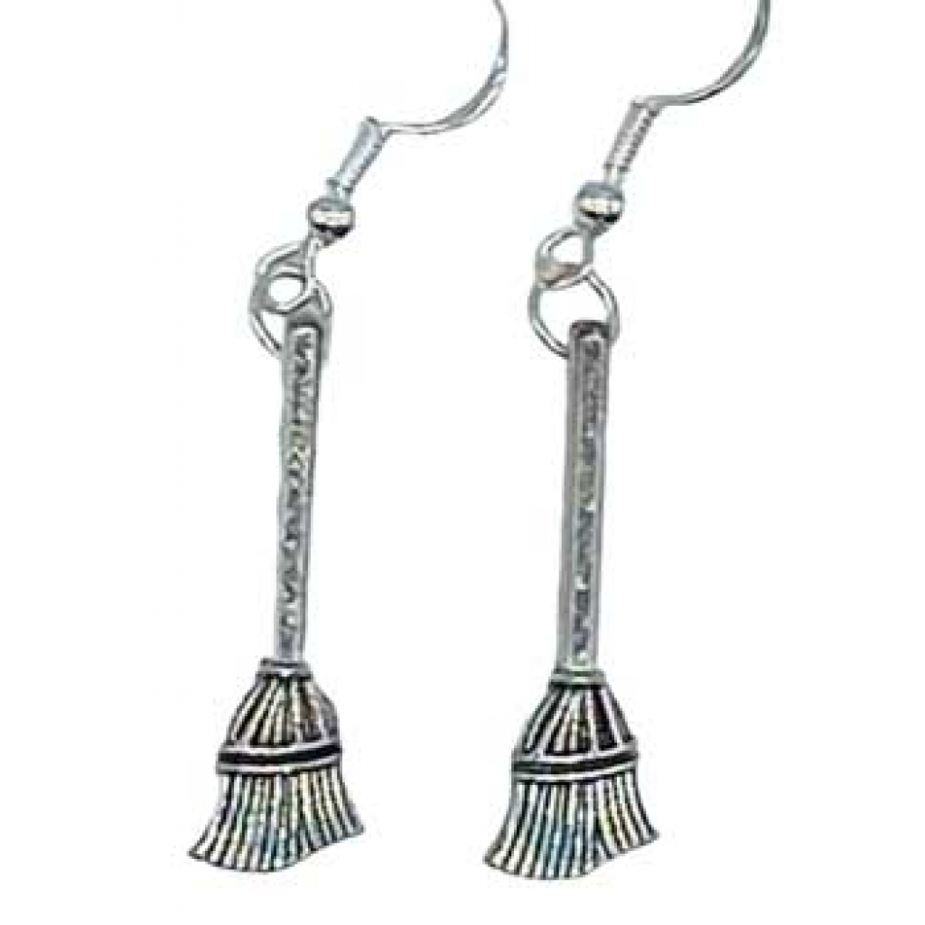 Witches Broom Dangle Earrings