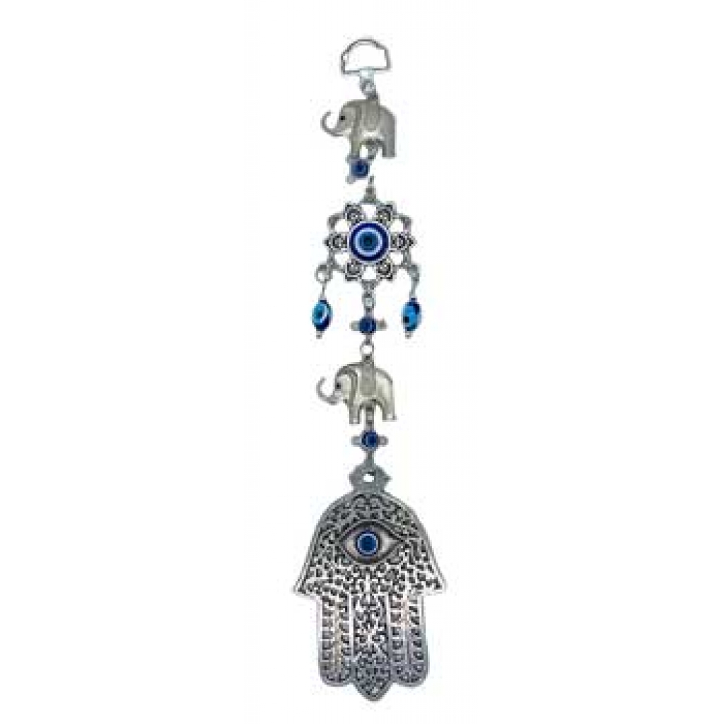 Evil Eye Hand and Elephants for Protection