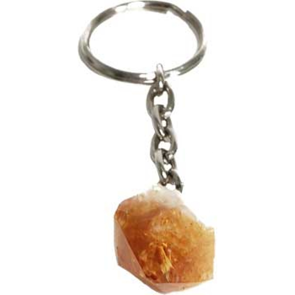 Citrine Keychain for Abundance