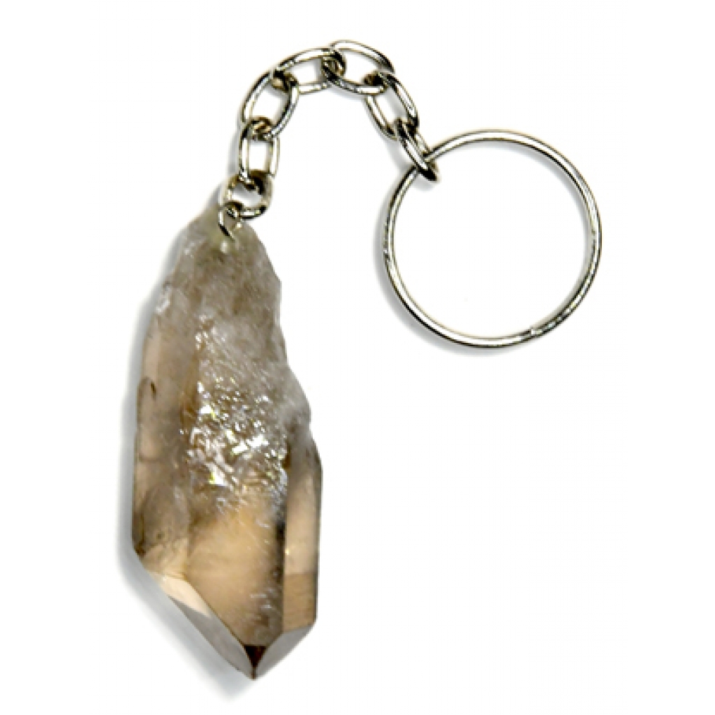 Smoky Quartz Keychain for Emotional Healing