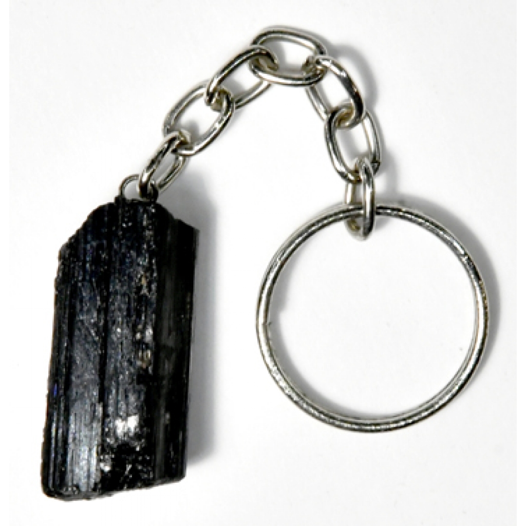 Black Tourmaline Keychain - Grounding Energy