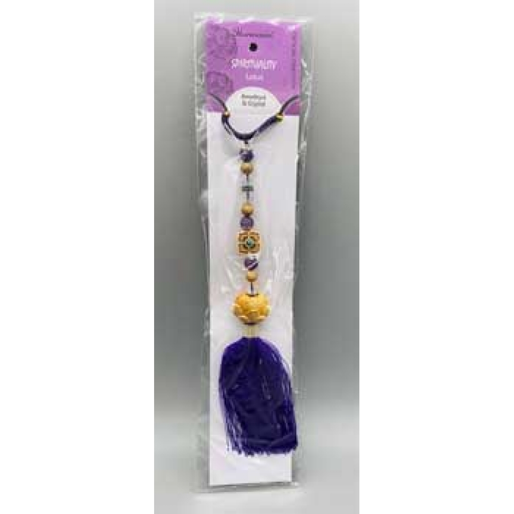 Spirituality Lotus Necklace with Amethyst and Quartz