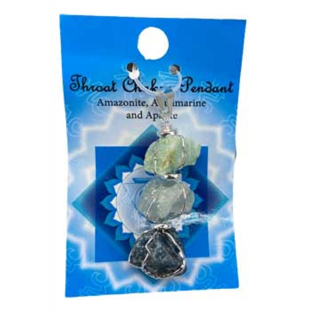 Throat Chakra Pendant – Natural Stone