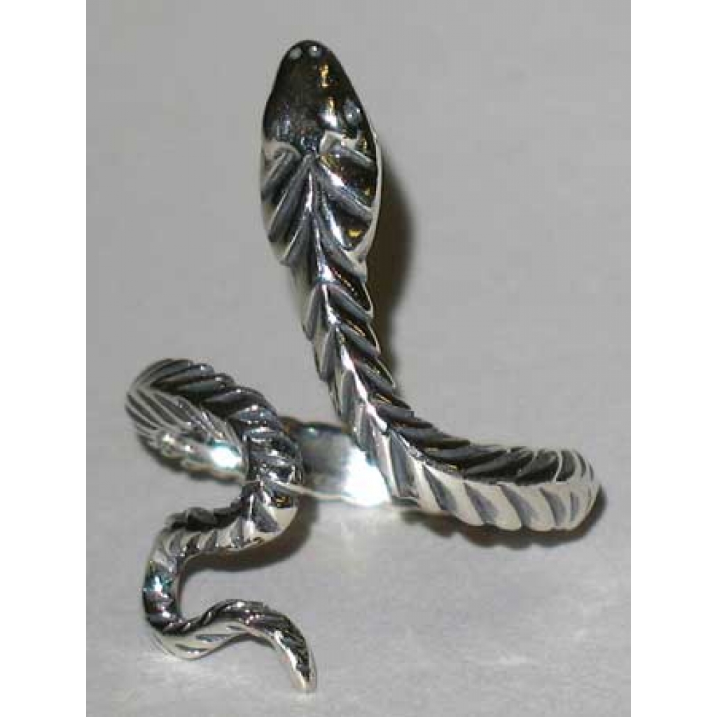 Adjustable Sterling Silver Snake Ring