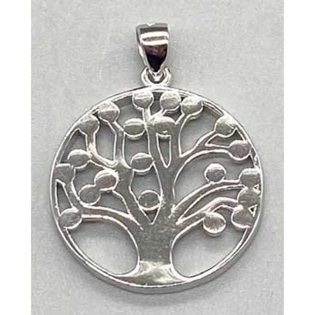 Tree of Life Sterling Silver Pendant - 1 1/4