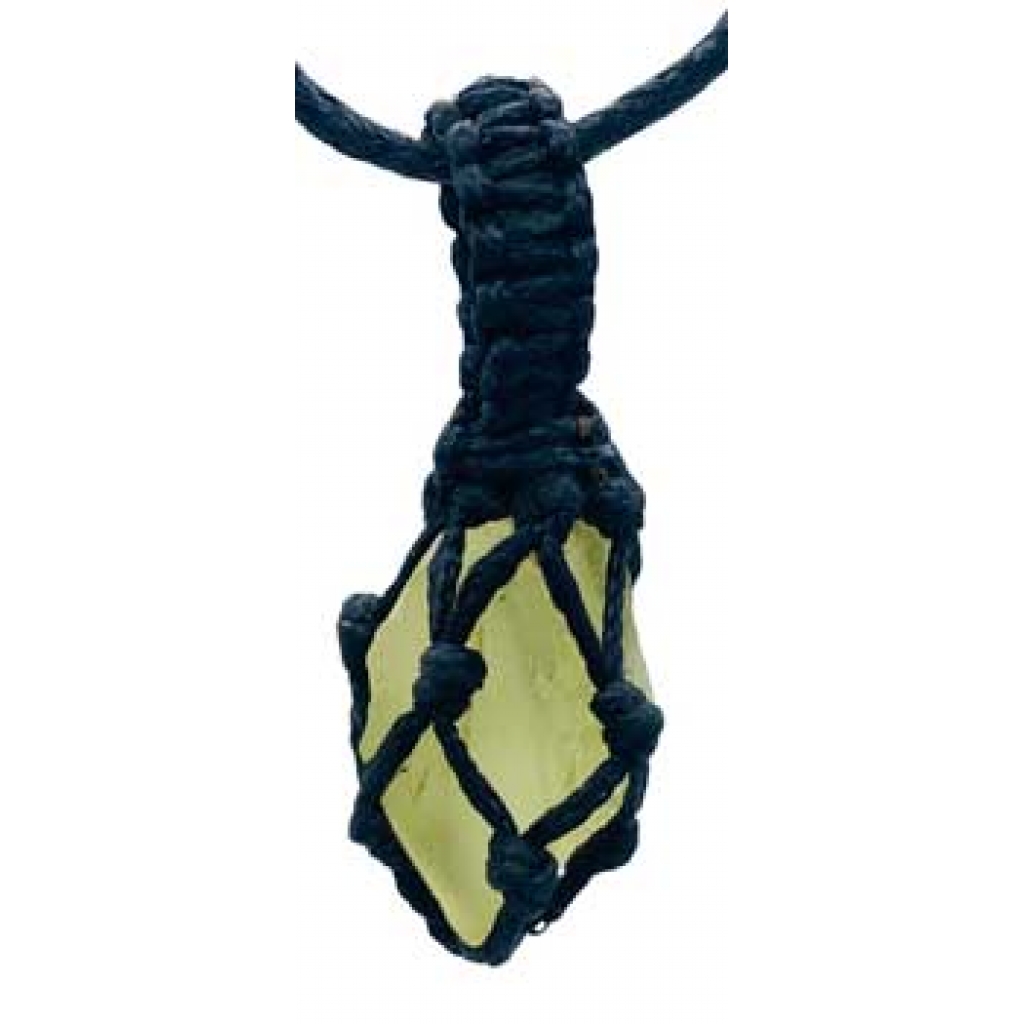 Lemon Quartz Rough Tread Cage Pendant