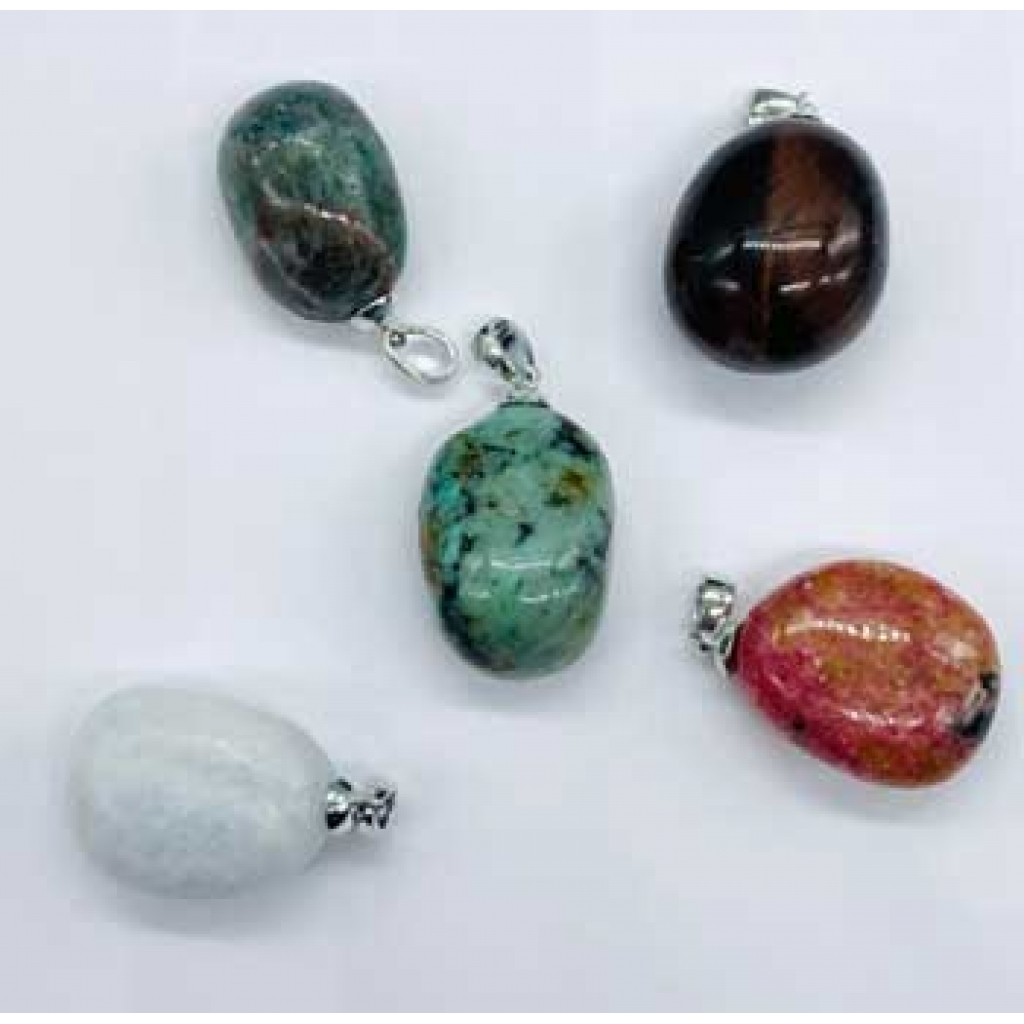 Assorted Stone Pendants - Approximately 3/4