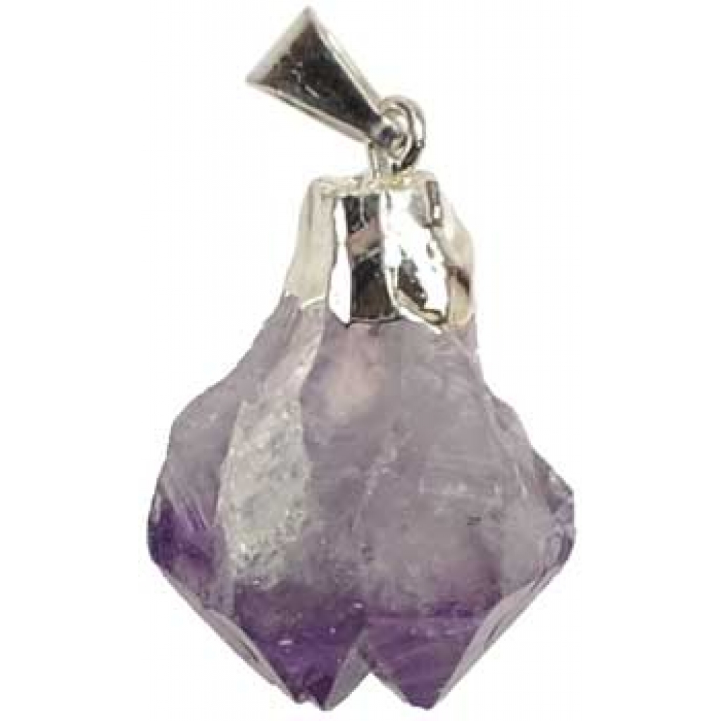 Set of 5 Amethyst Tumbled Pendants for Natural Beauty