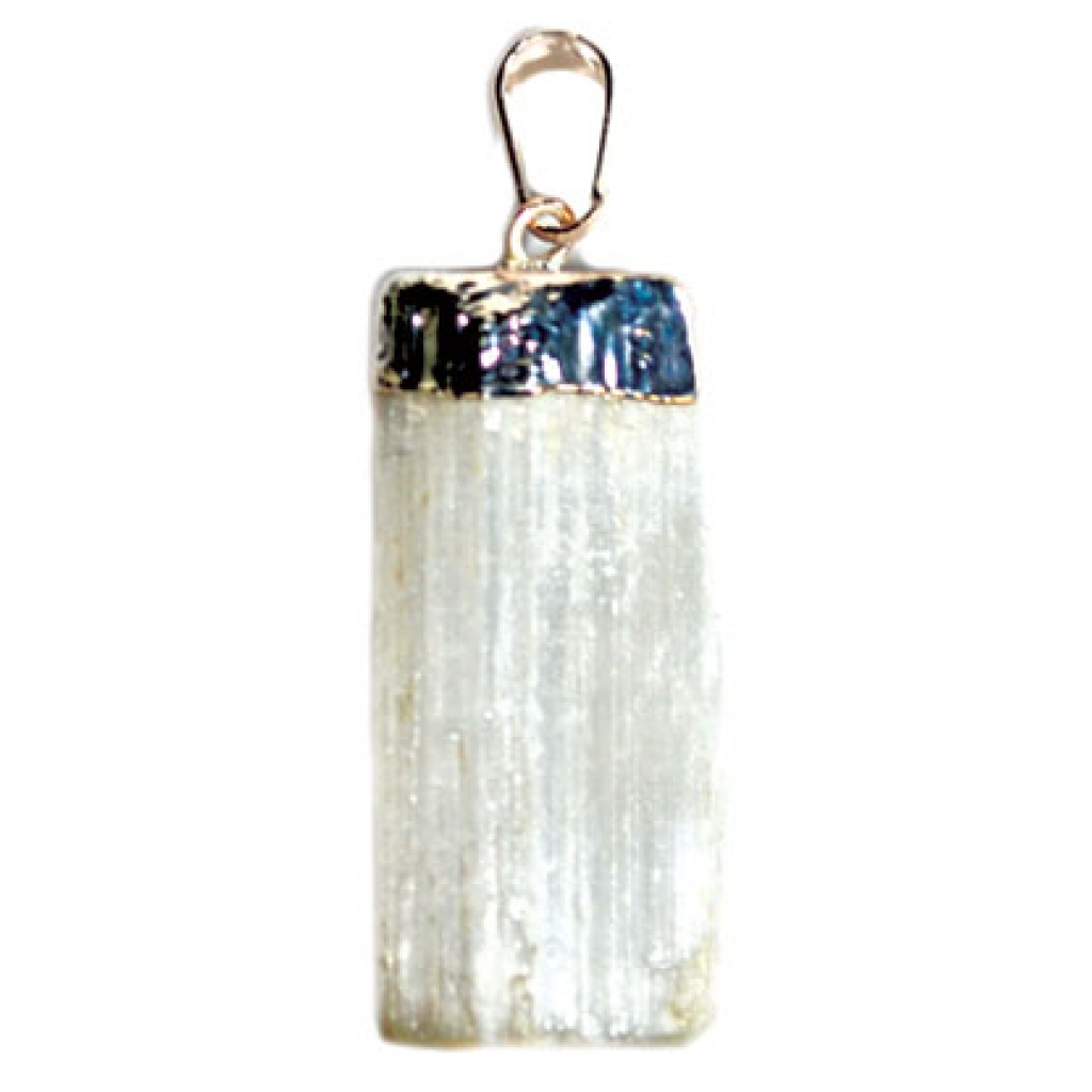 Selenite Untumbled Pendant