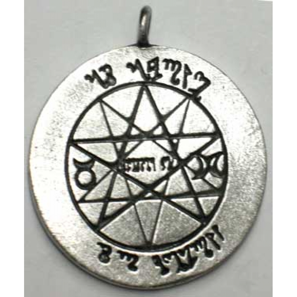 Witches Spell Pendant with Double Pentagrams