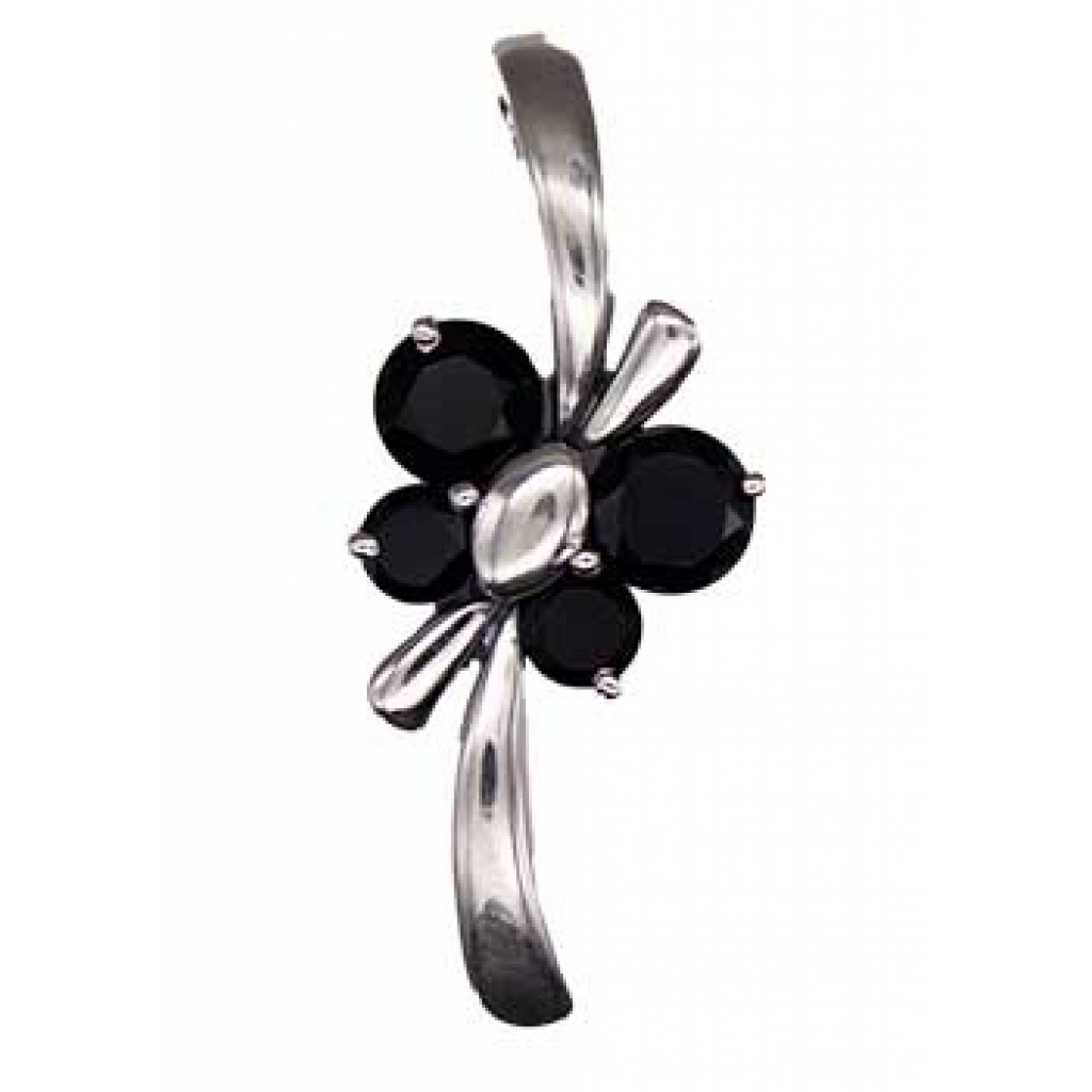 Butterfly Black Onyx Pendant