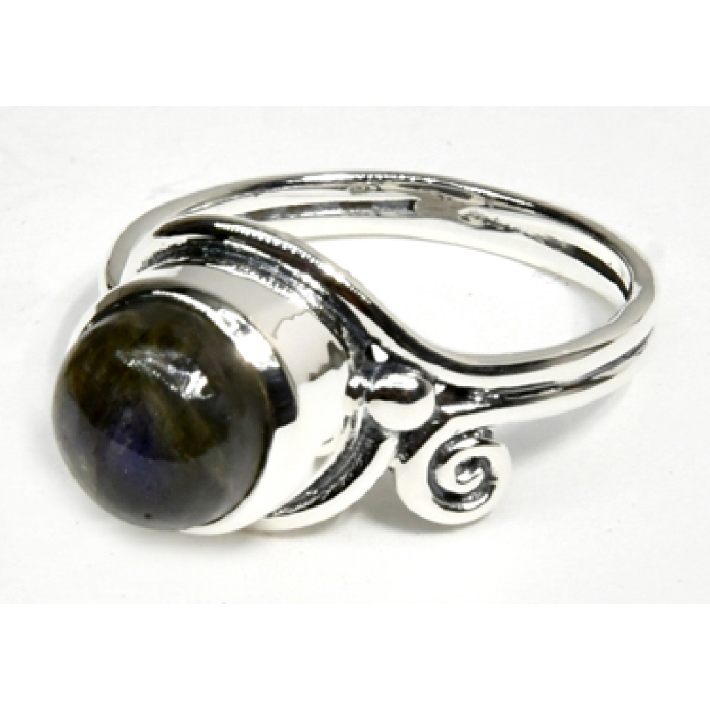 Size 7 Labradorite Ring - Handcrafted Energy