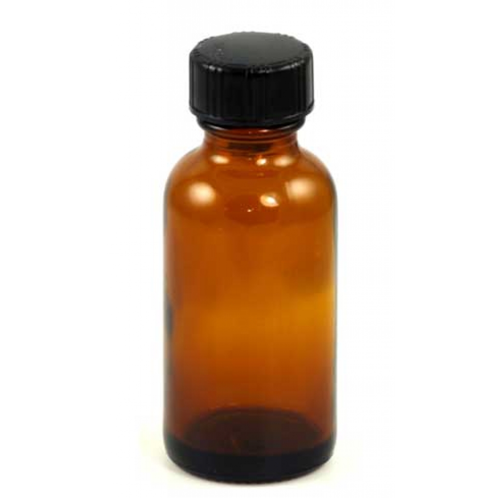 1oz Amber Bottle with Cap for Essential Oils and Tinctures