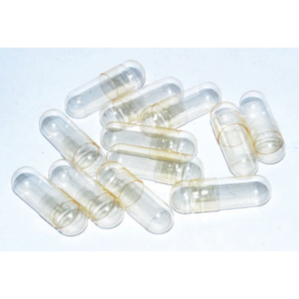 50 Pack Size '0' Gelatin Capsules for Herbal Use