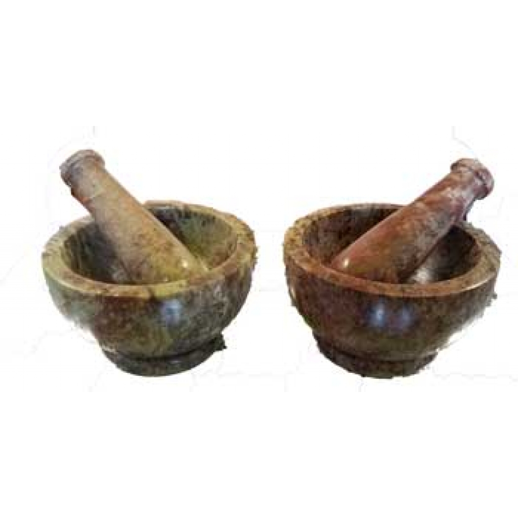 Soapstone Mortar & Pestle Set for Herbal Practices