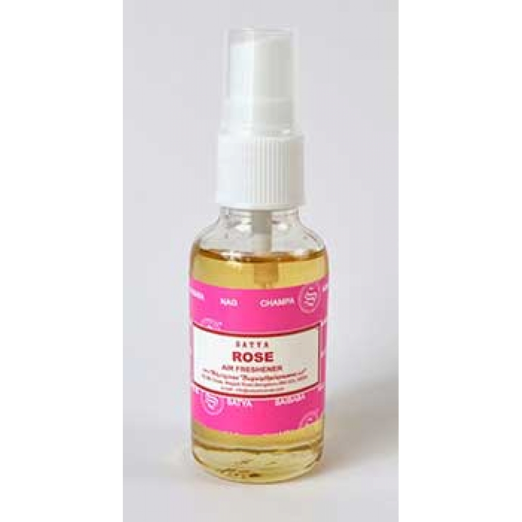 Satya Rose Air Freshener - 30ml Glass Spray for Invigorating Spaces