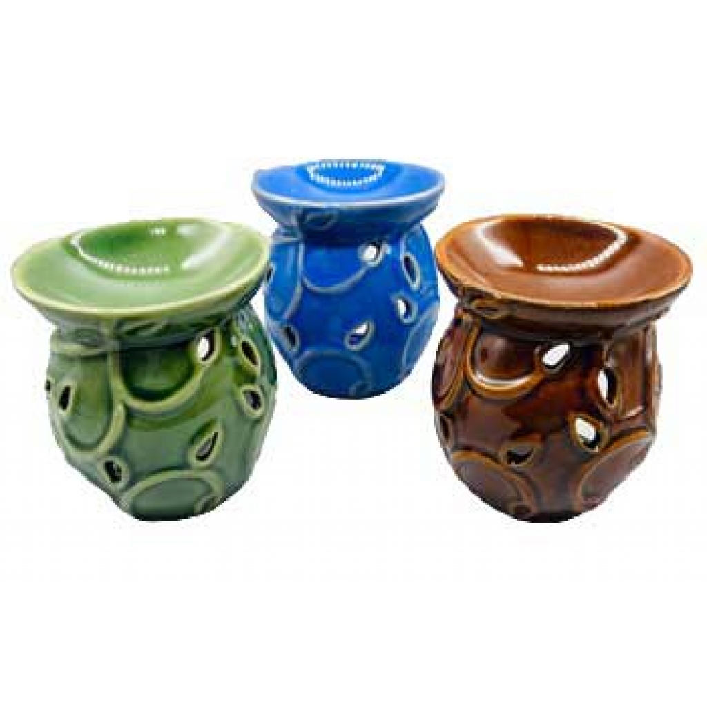 Set of 3 Decorative Leaf Oil Diffusers - 3