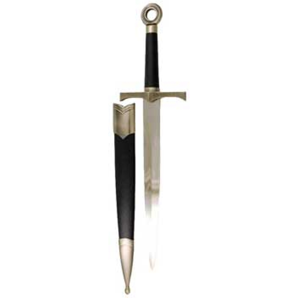 Black Medieval Athame - Miniature Ritual Sword