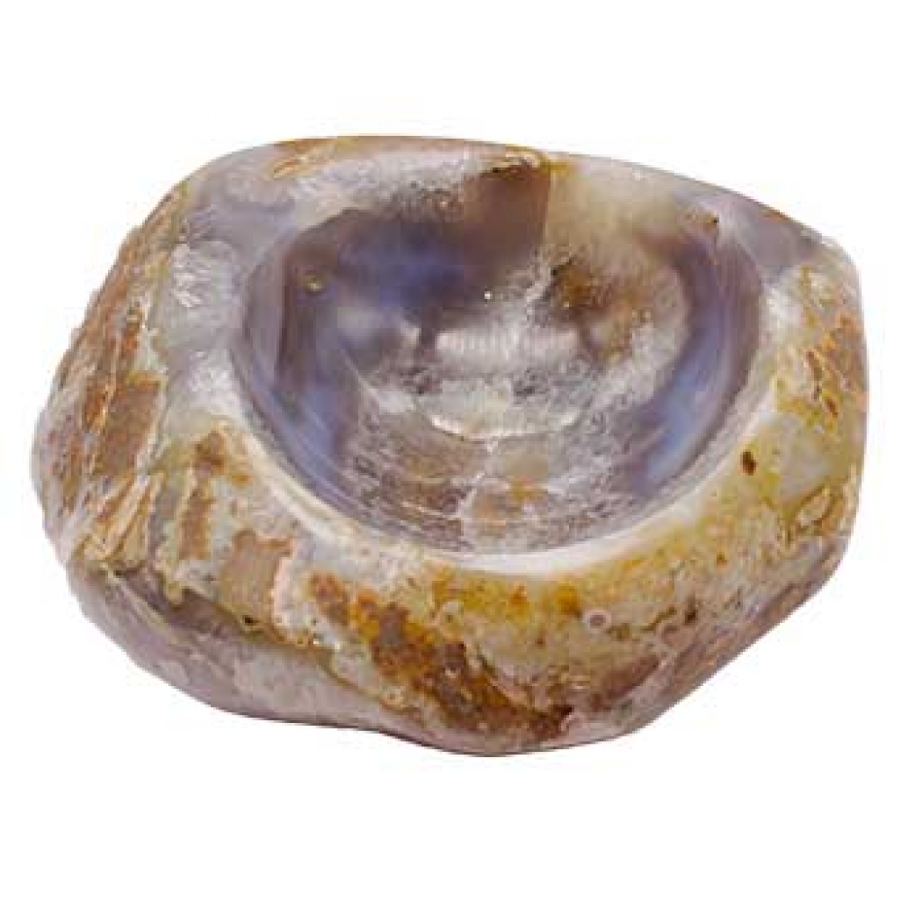 Natural Agate Offering Bowl - 4