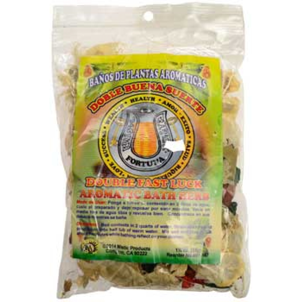 1 1/4oz Double Fast Luck Aromatic Bath Herb: Ritual Enhancement