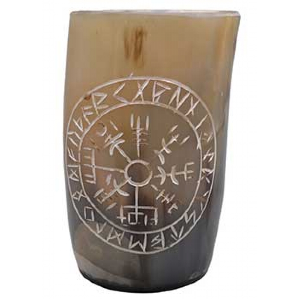 Rune Buffalo Horn Mug - 4