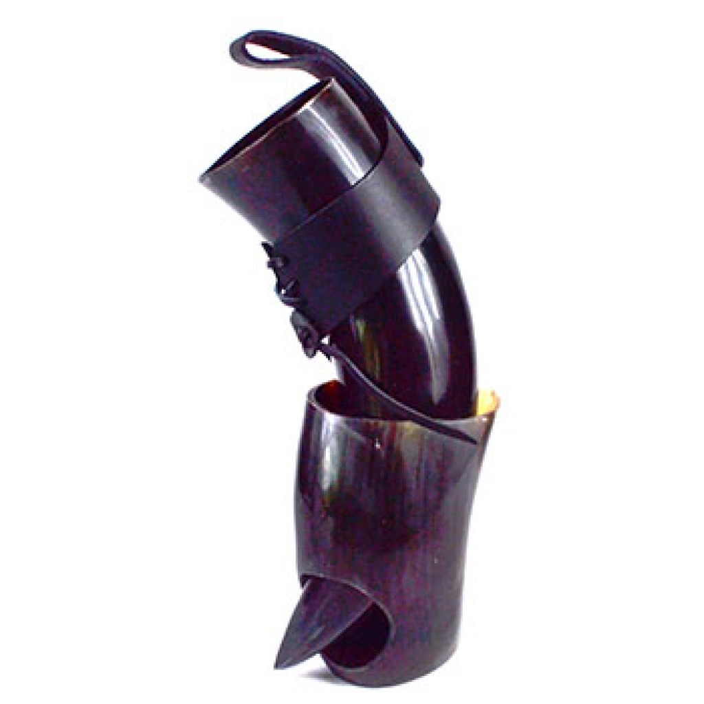 24oz Buffalo Horn & Stand - Authentic Viking Drinking Vessel