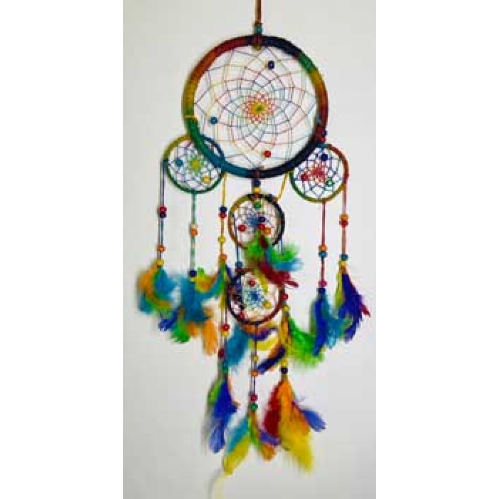 Rainbow Hemp Dreamcatcher - 6