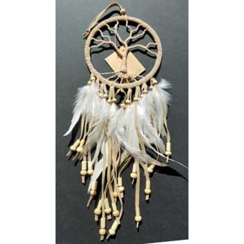 Tree of Life Tan Dream Catcher (4 1/2