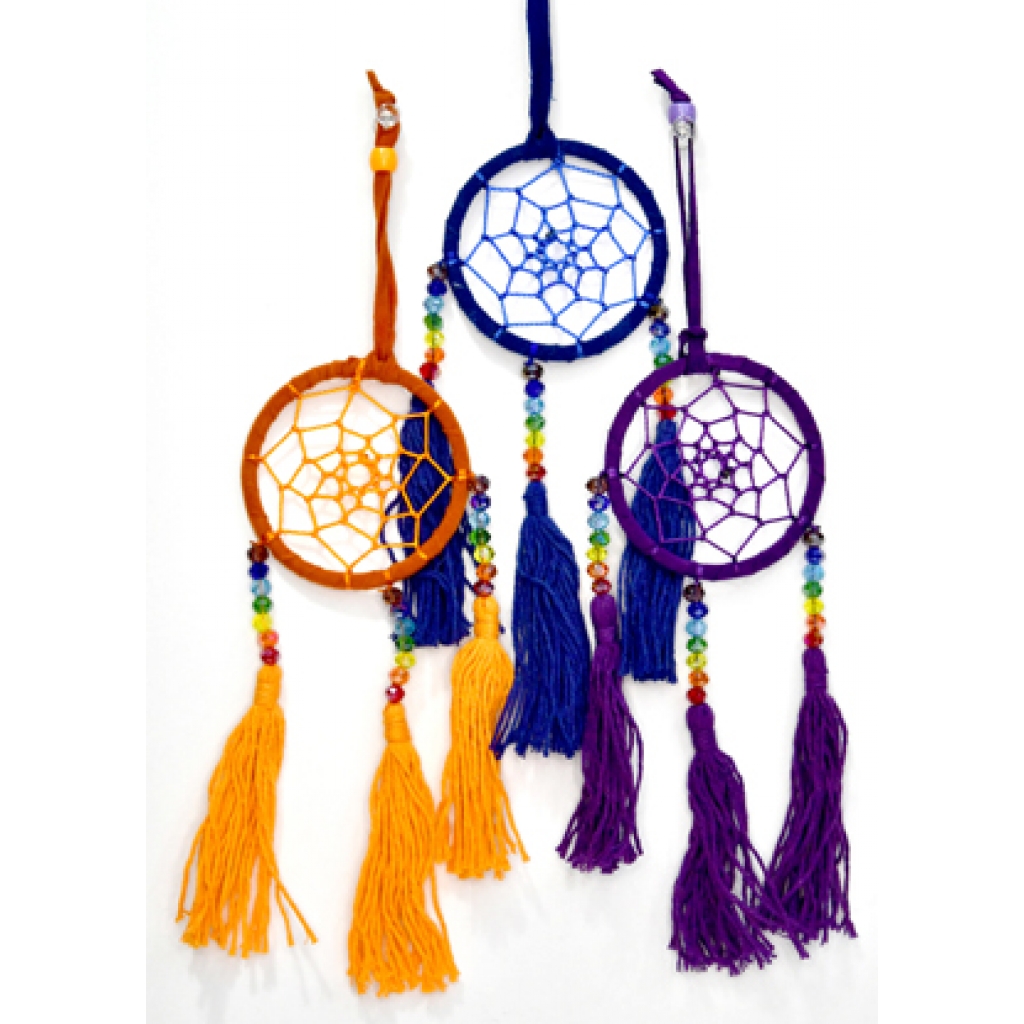 Set of 7 Chakra Dream Catchers - 6.5