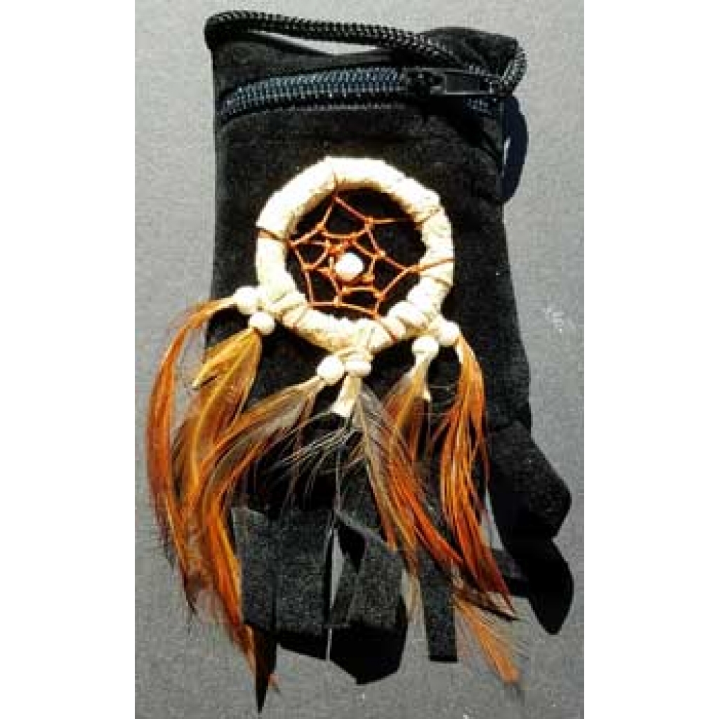 Black Bag Dream Catcher - Small Storage with Spirit