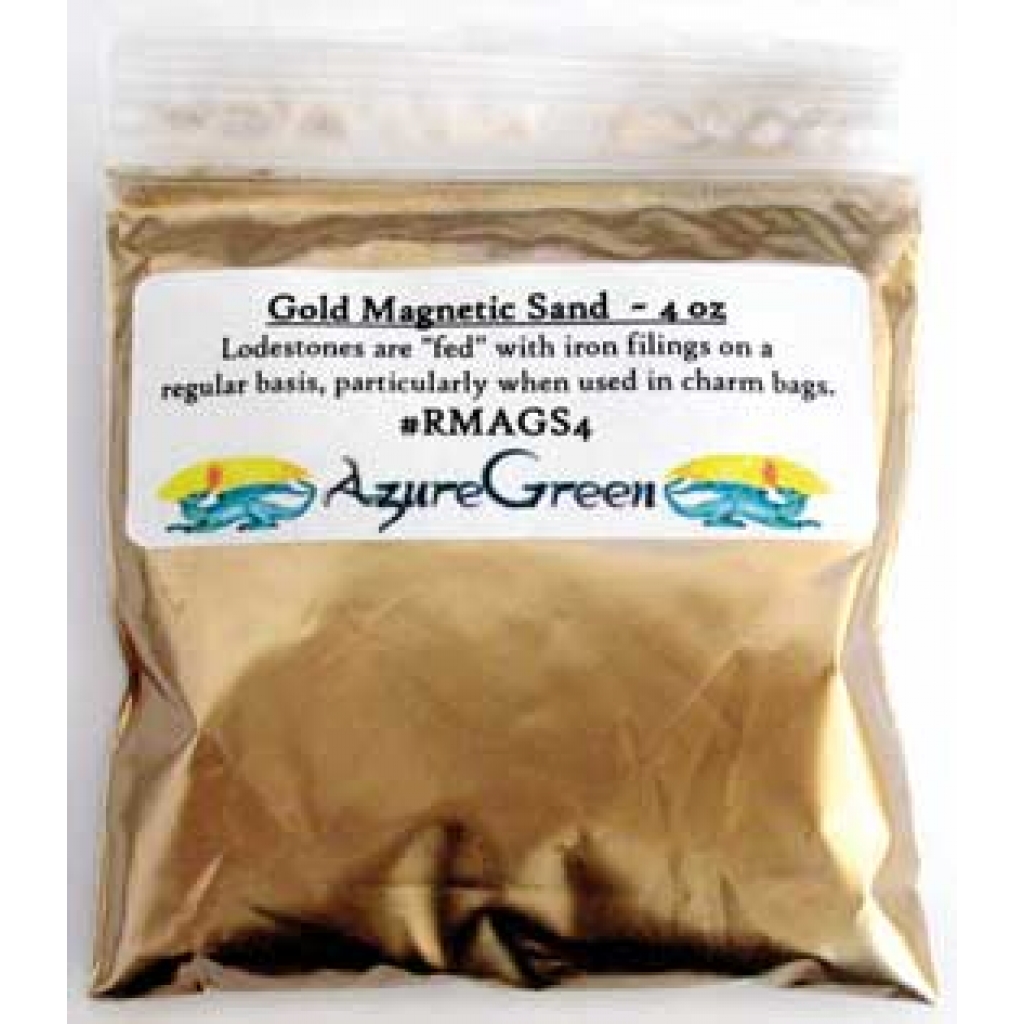 4oz Gold Magnetic Sand – Empower Your Spells