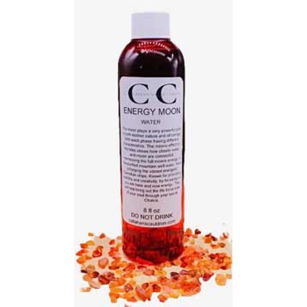 8oz Moon Water Charged with Carnelian Energy