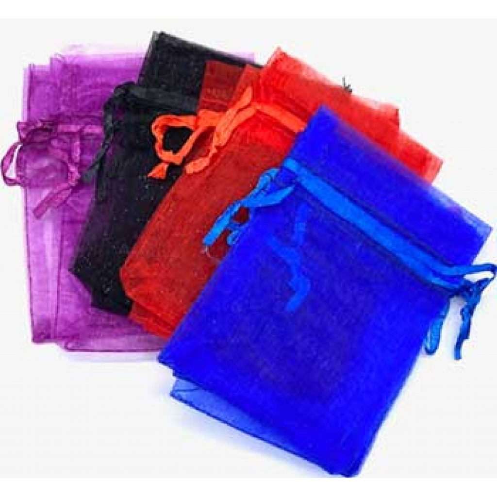 Set of 12 Mixed Organza Pouches - 3