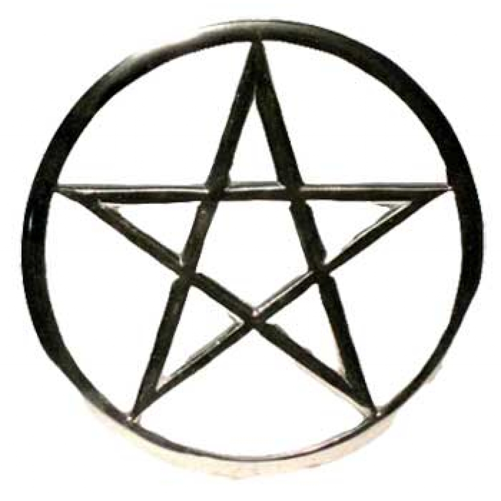 Cut-Out Pentagram Altar Tile - 5 3/4