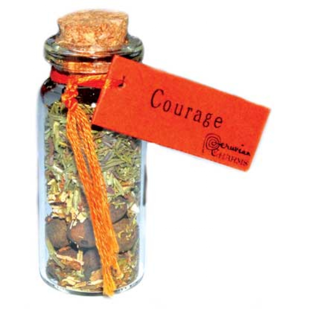 Courage Pocket Spell Bottle