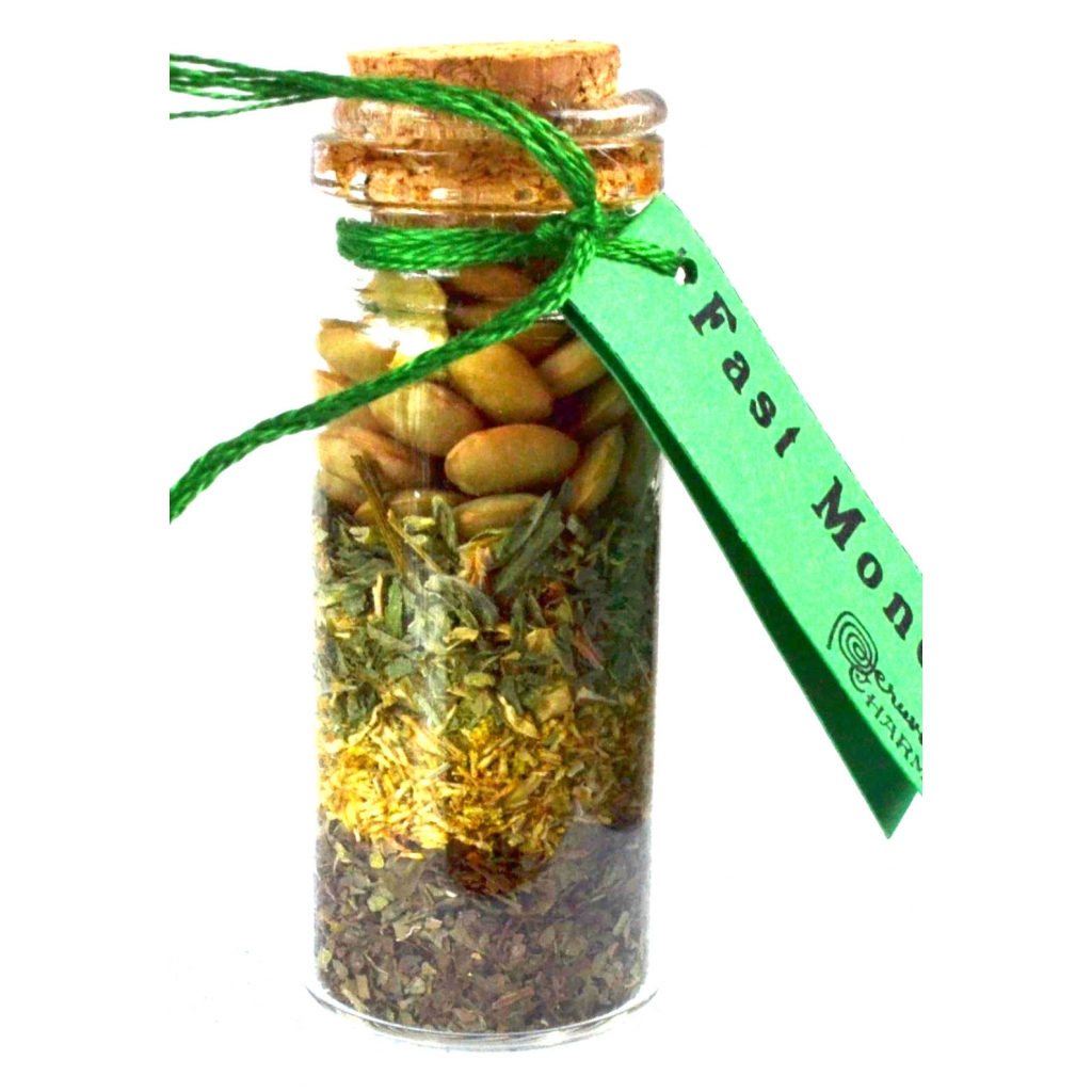 Fast Money Pocket Spell Bottle - Boost Your Prosperity