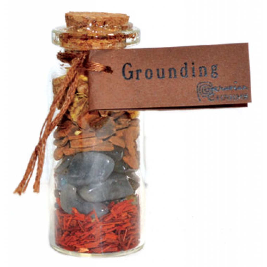 Grounding Pocket Spell Bottle for Spiritual Guidance