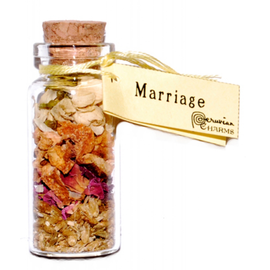 Marriage Pocket Spell Bottle - Blessings for Relationships