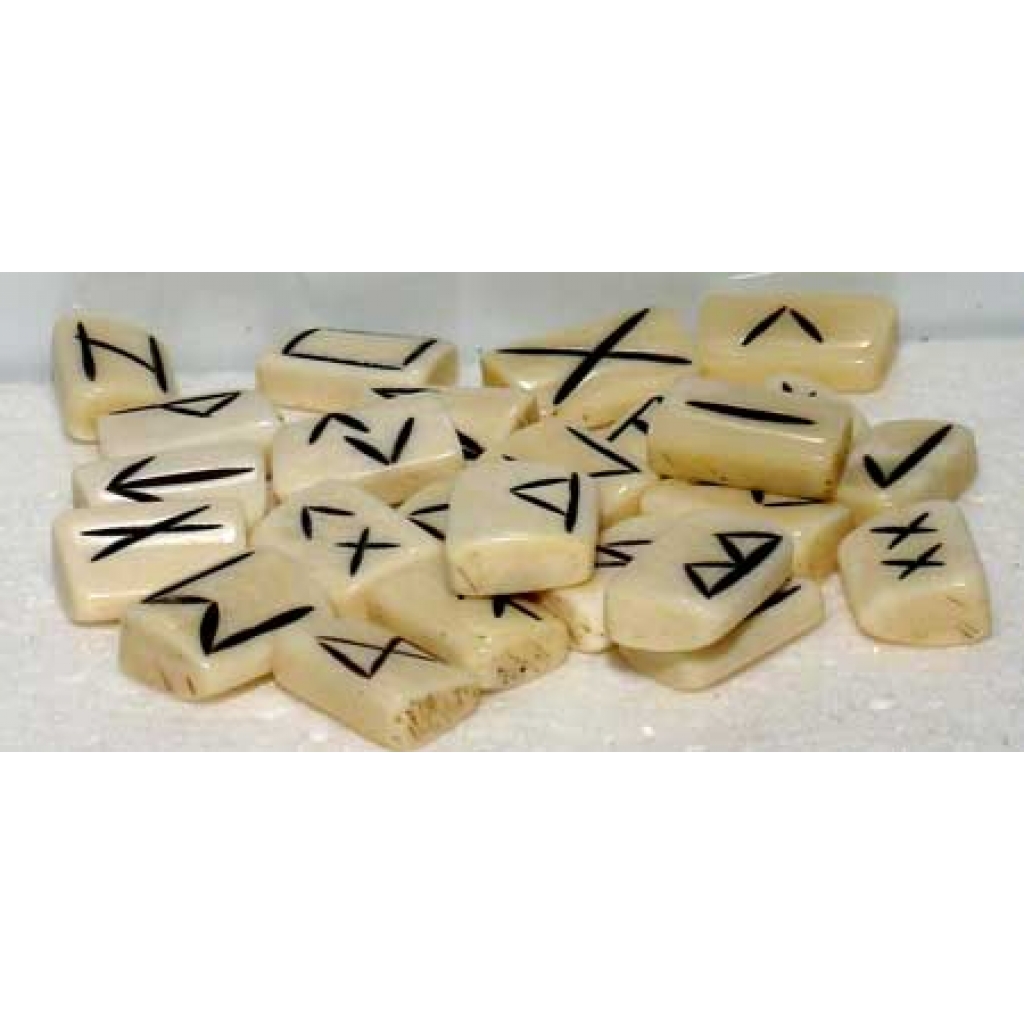 Bone Rune Set from Water Buffalo Bone