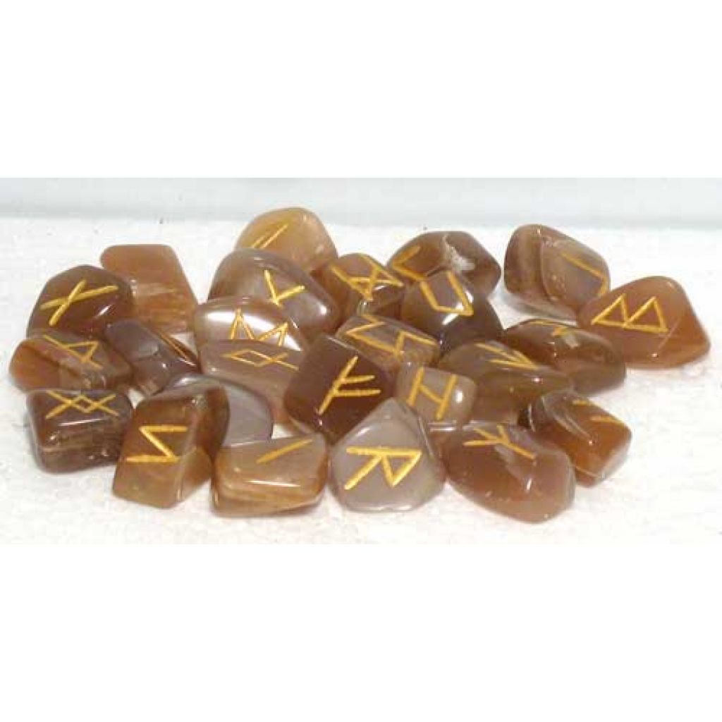 Moonstone Rune Set - Elder Futhark Divination