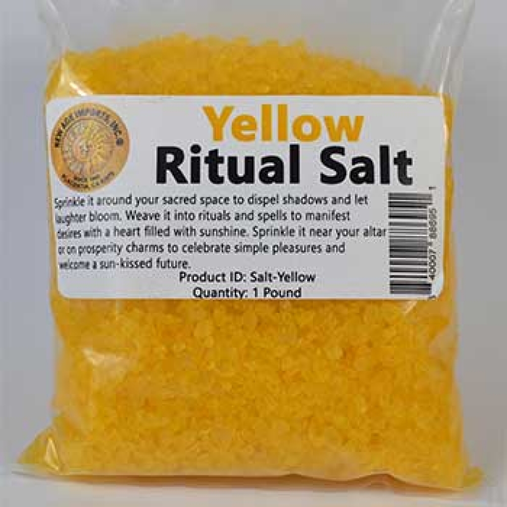 1 Lb Yellow Ritual Salt: Manifestation Tool