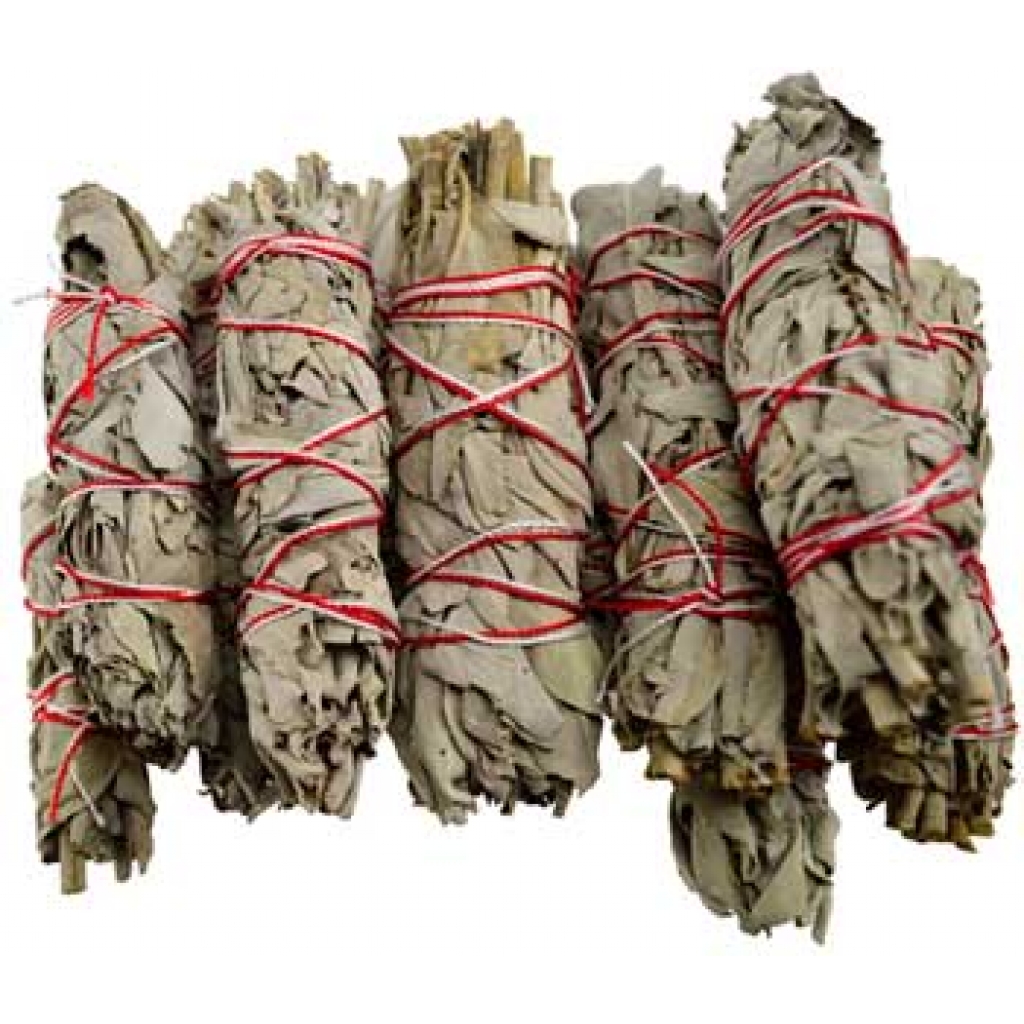 Set of 12 Mini White Sage Smudge Sticks (3 1/2