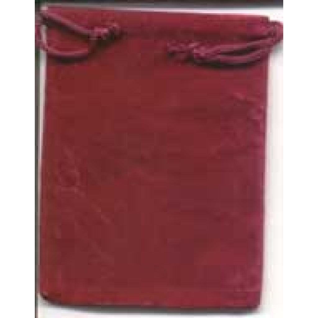 Burgundy Velveteen Storage Bag - 2