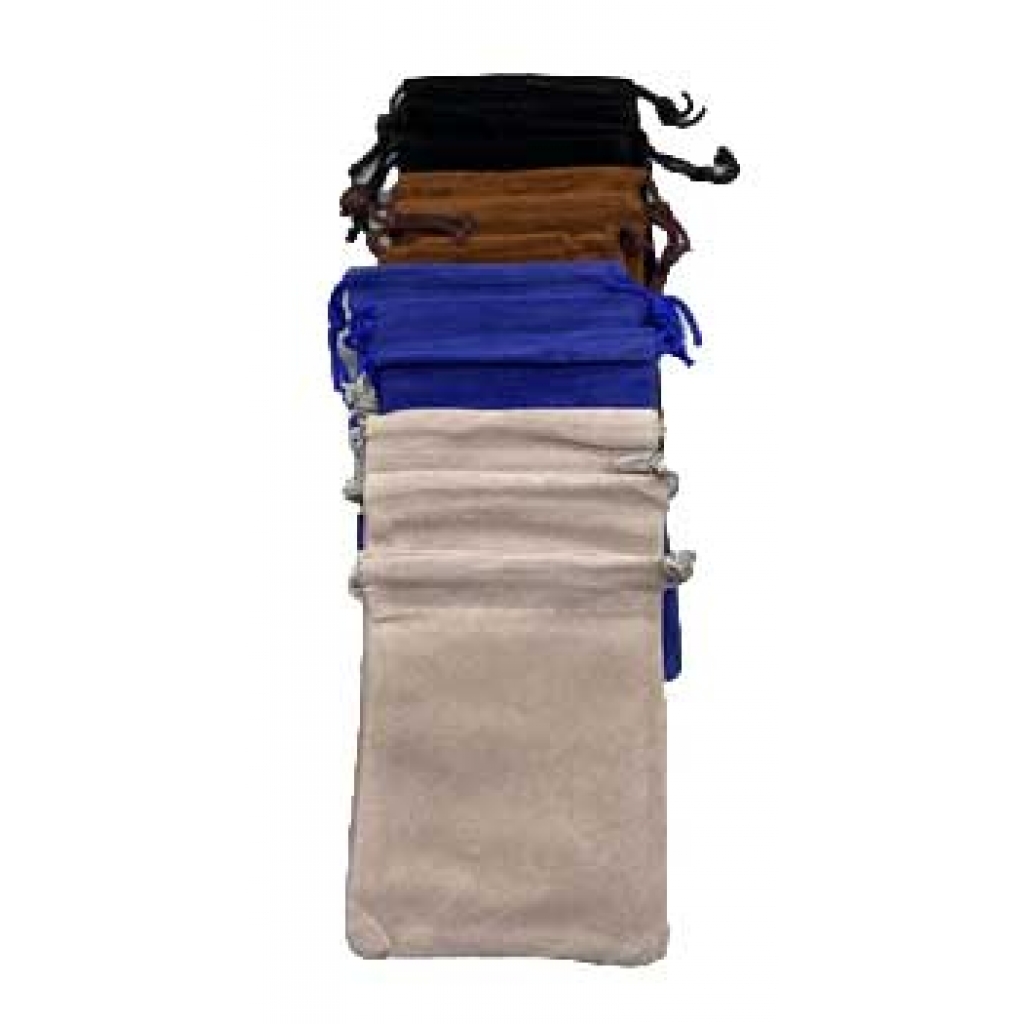 12 Pack Mixed Velvet Pouches - Handy Storage