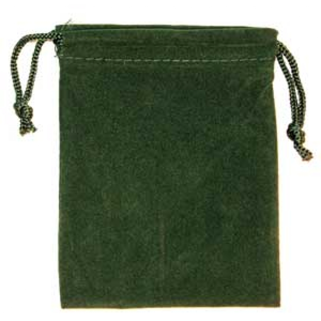 Green Velveteen Bag - Perfect for Charms and Spell Ingredients