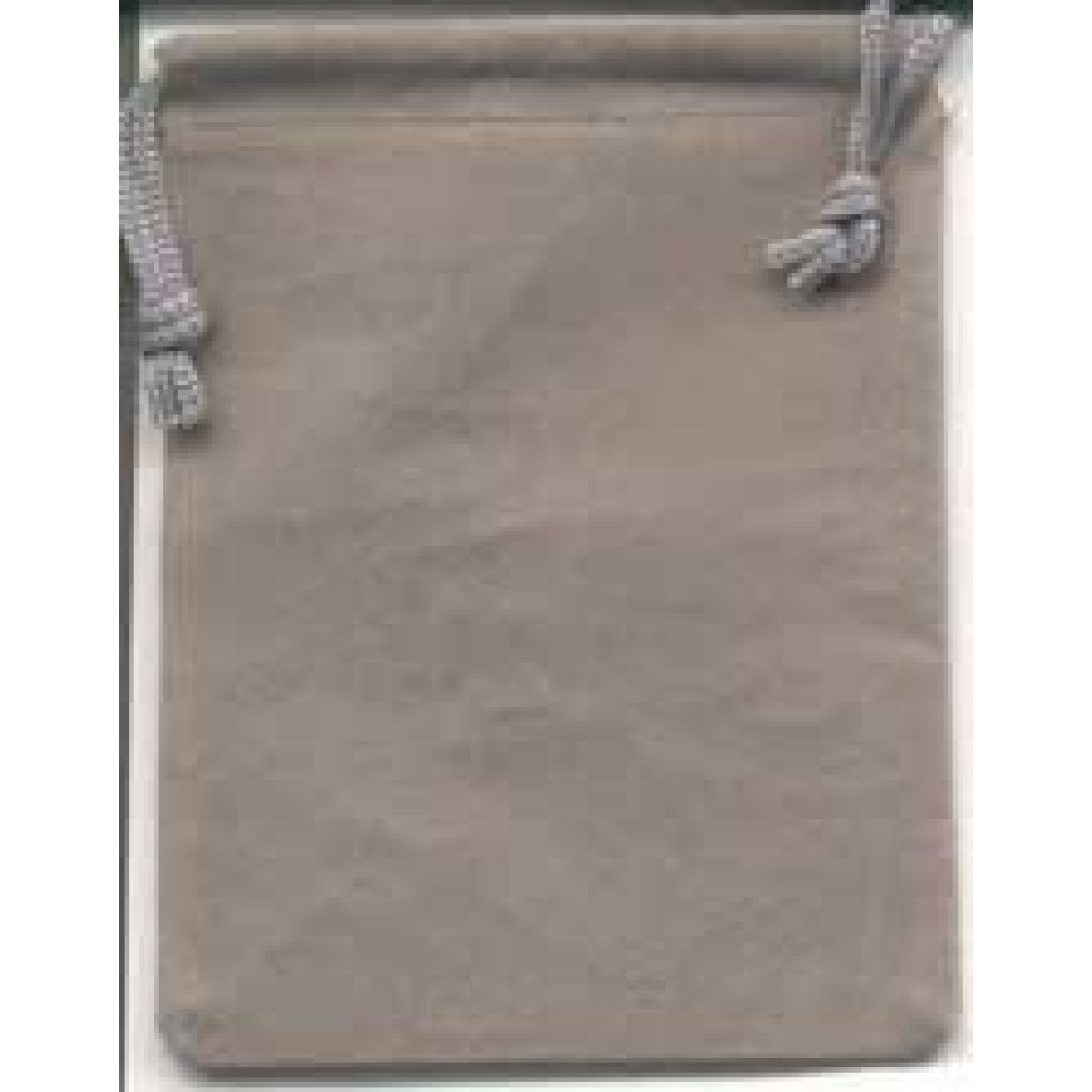 Grey Velveteen Bag for Curses and Spell Creations